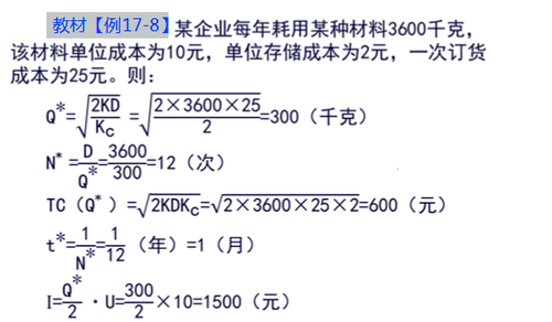 存貨經濟批量分析5