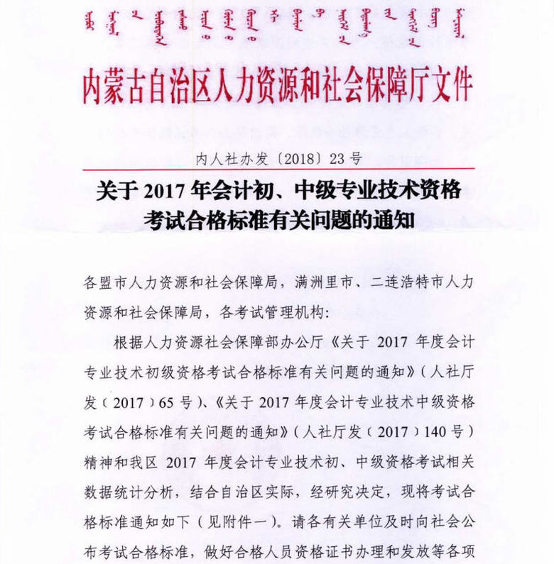 初級會計考試