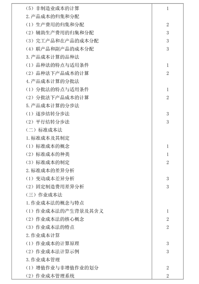 注冊會計師全國統一考試大綱《財管》