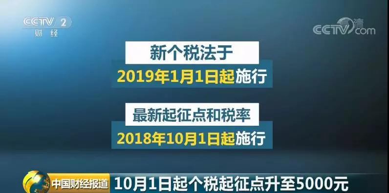 新個稅法通過 起征點確定為每月5000元