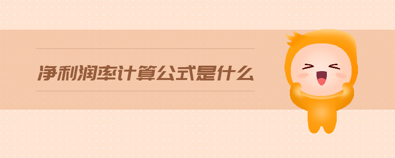 凈利潤率計算公式是什么
