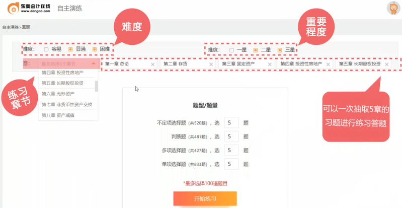 注冊會計師多維真題系統