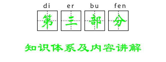 第三部分：知識體系及內容講解