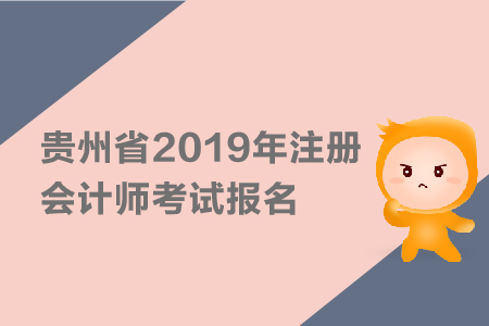 貴州省2019年注冊會計師考試報名條件公布了嗎？