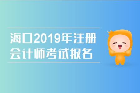 海口2019年注冊會計師考試報名網址是什么？