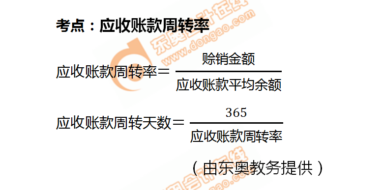 應收賬款周轉率