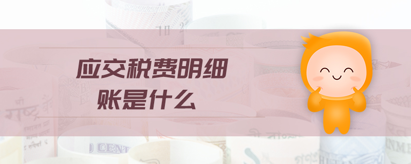 應(yīng)交稅費明細賬是什么