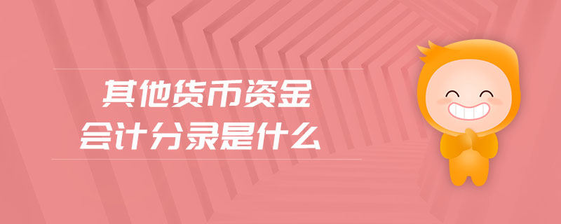 其他貨幣資金會計分錄是什么