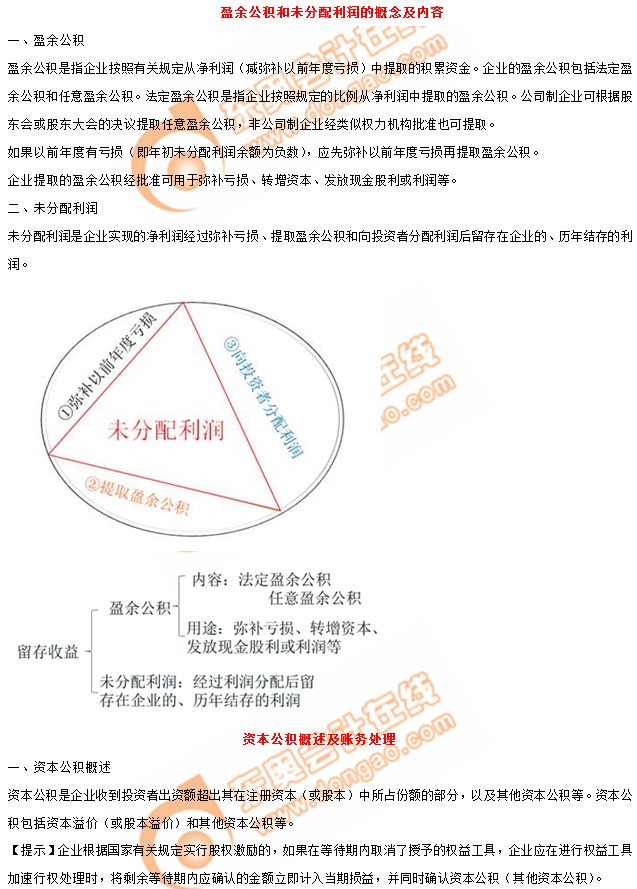 2019年《初級會計實(shí)務(wù)》沖刺備考指導(dǎo)：第四章 所有者權(quán)益