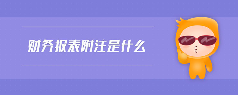 財務報表附注是什么