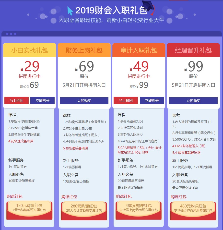 初級會計活動獎品