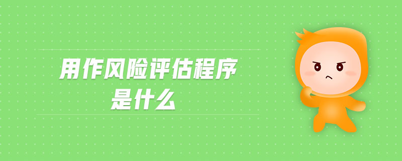 用作風險評估程序是什么