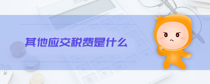 其他應交稅費是什么