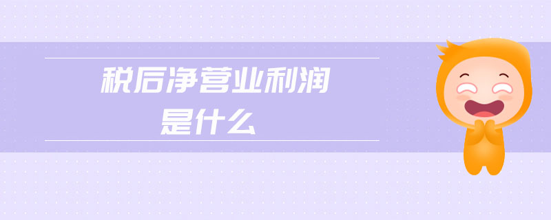 稅后凈營業利潤是什么