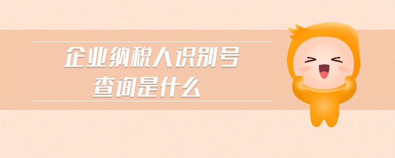 企業納稅人識別號查詢是什么
