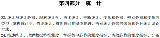 中級經濟師經濟基礎考試大綱—統計