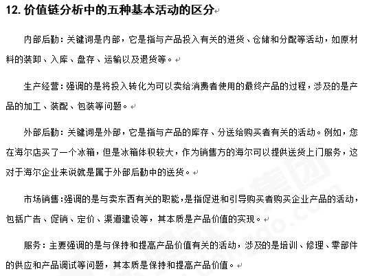 戰略知識點答疑