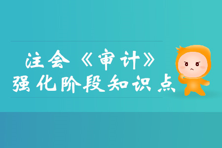審計風險_2019年注會審計強化階段知識點