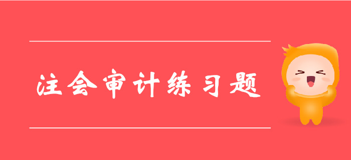 2019年注冊會計師《審計》科目第一章章節習題