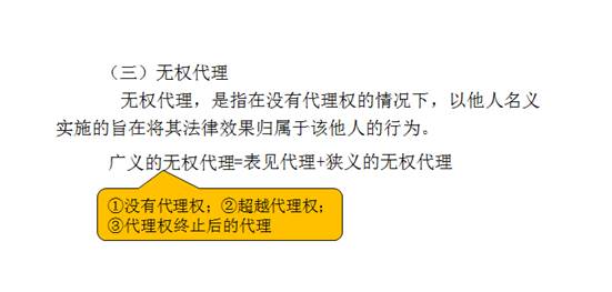 無權代理