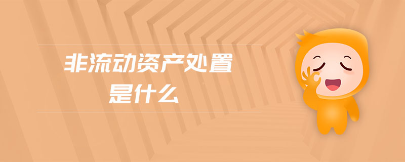 非流動資產處置是什么