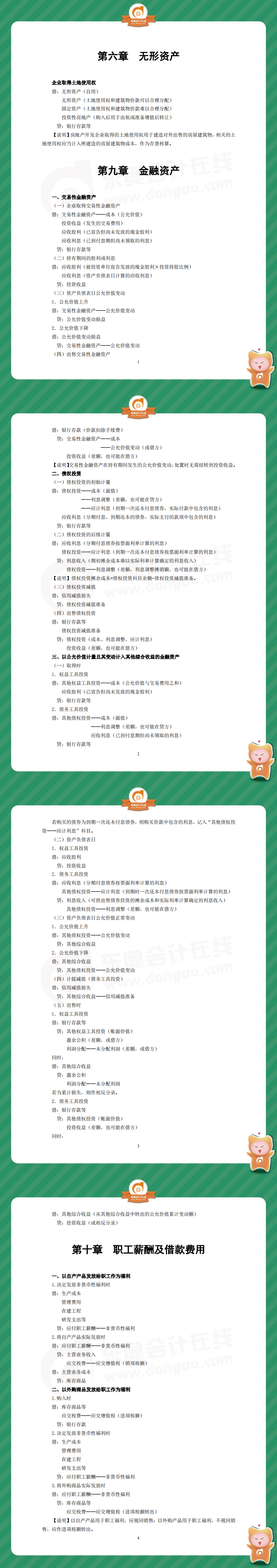 中級會計實務分錄大全(2019年)第二部分 中級會計實務分錄大全(2019年)第二部分