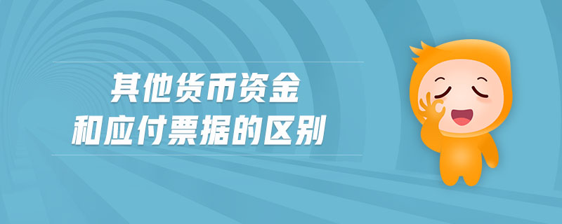 其他貨幣資金和應付票據的區別