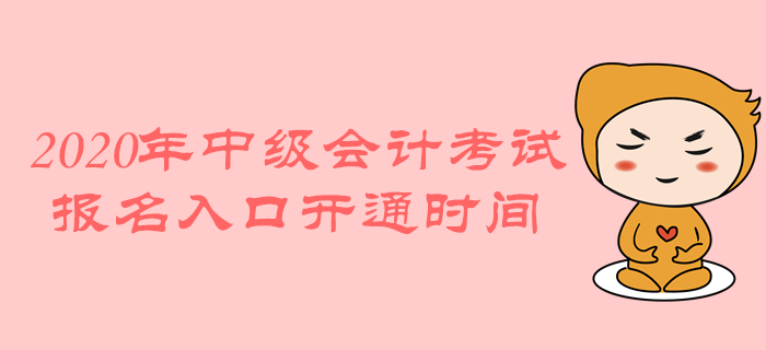 2020年中級(jí)會(huì)計(jì)職稱考試報(bào)名入口開通時(shí)間是什么時(shí)候？