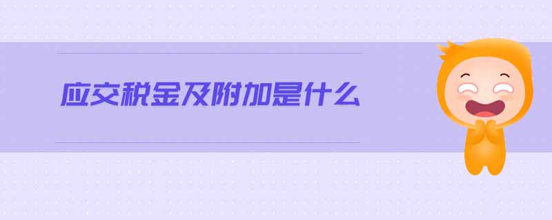 應(yīng)交稅金及附加是什么