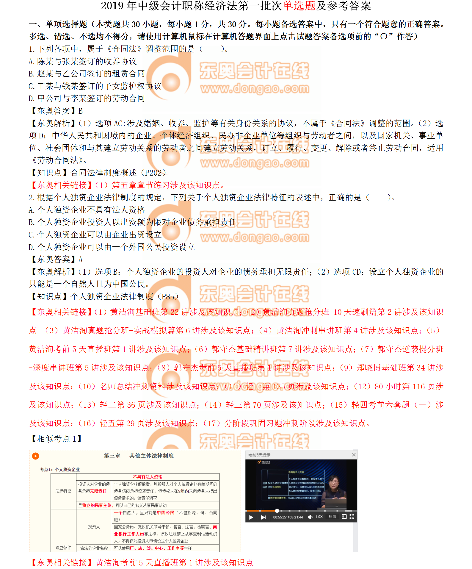經濟法真題考生反饋版