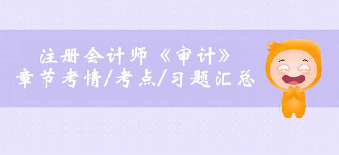 2019年注會審計(jì)第十七章考情考點(diǎn)及習(xí)題匯總