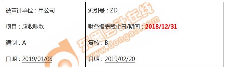 應收賬款實質性程序