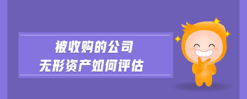 被收購的公司無形資產如何評估