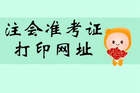 2019年cpa打印準考證打印入口