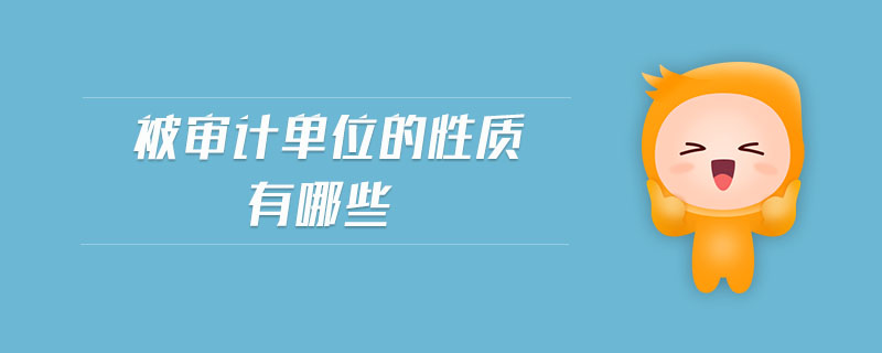 被審計單位的性質有哪些