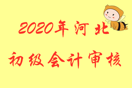 河北2020年初級會計考試報名實行考后審核