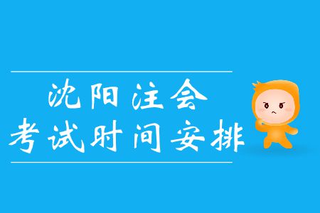 沈陽2019年注冊會計師考試時間怎么安排的？