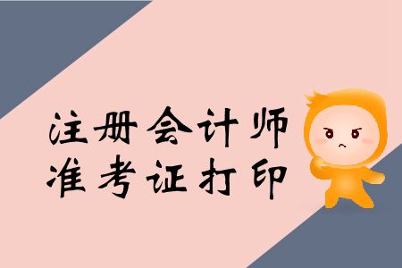 2019年注冊會計師準考證怎么打?。? alt=