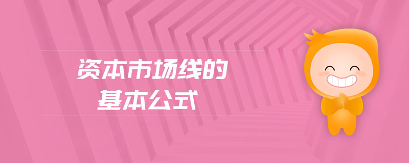 資本市場線的基本公式