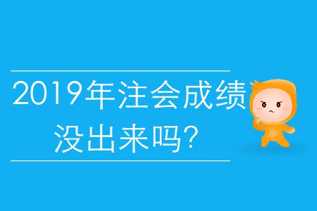 2019年注會成績沒出來嗎？