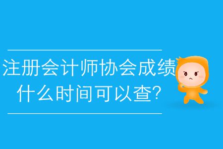 2019年注冊(cè)會(huì)計(jì)師協(xié)會(huì)成績(jī)什么時(shí)間可以查？