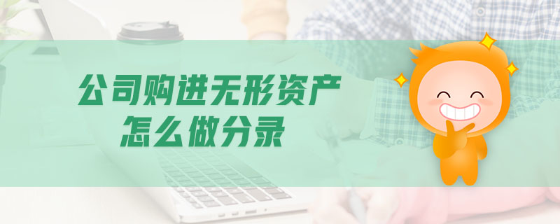 公司購進無形資產怎么做分錄