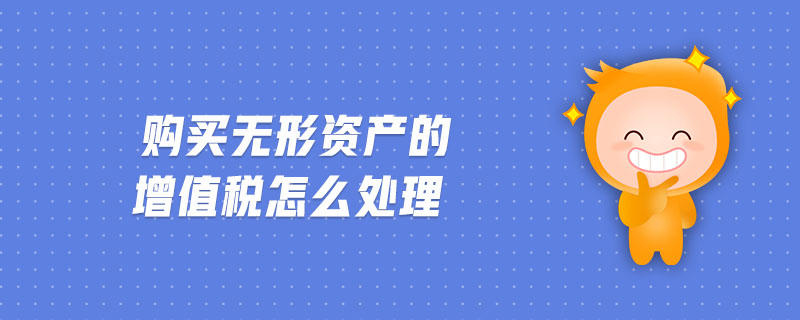 購買無形資產的增值稅怎么處理