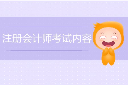 2020年注冊會計師考試內容都有哪些？
