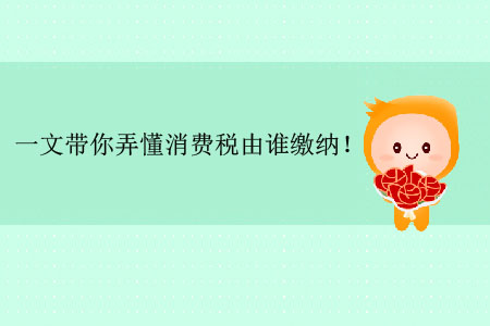 一文帶你弄懂消費稅由誰繳納！