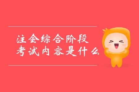 2020年注會綜合考什么你知道嗎？