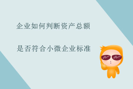 企業(yè)如何判斷資產(chǎn)總額是否符合小微企業(yè)標(biāo)準(zhǔn)？