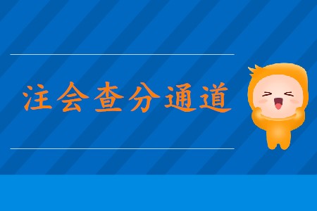 2019年cpa綜合成績查詢通道已經公布！