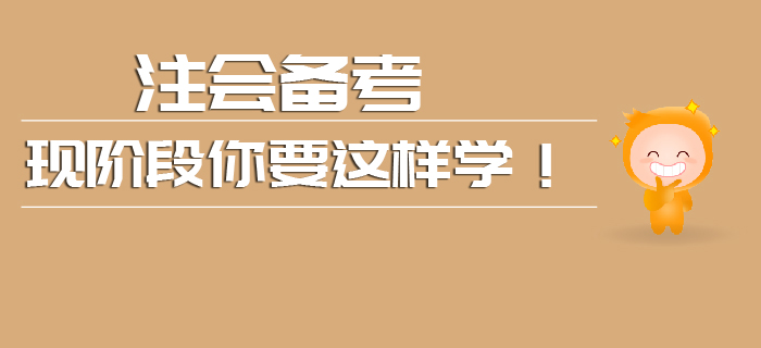 現階段注會備考你要這樣學！