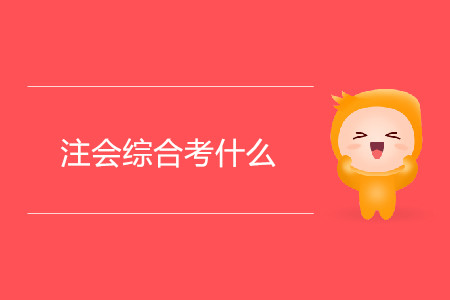 注會綜合考什么內容你了解嗎？